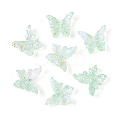 Baking Paint Glass Beads DGLA-T004-04F-1