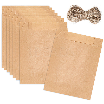 50Pcs Rectangle Paper Baking Bags CARB-SP0001-05B-02-1