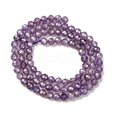 Cubic Zirconia Beads Strands G-G792-47-06C-1