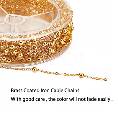 Brass Coated Iron Cable Chains Set CH-SC0001-01G-1