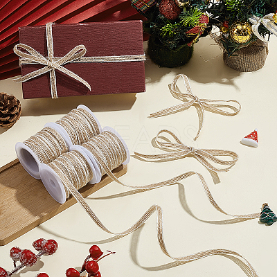 Jute Ribbons SRIB-WH0011-451B-1