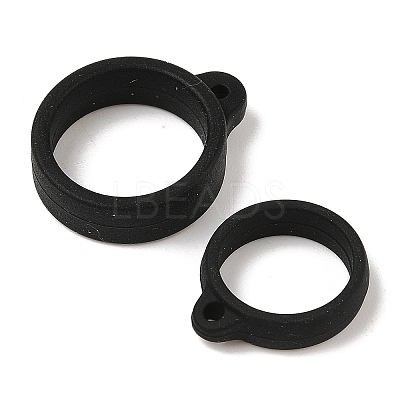 60Pcs 6 Styles Silicone Pendant SIL-GF0001-47-1