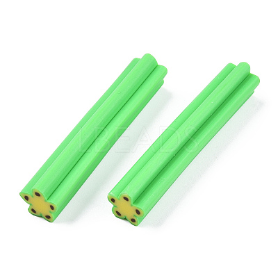 Handmade Five Petal Flower Polymer Clay Canes CLAY-T016-86-1