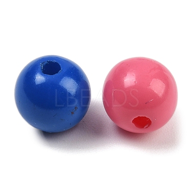 Opaque Acrylic Beads OACR-B036-03-1
