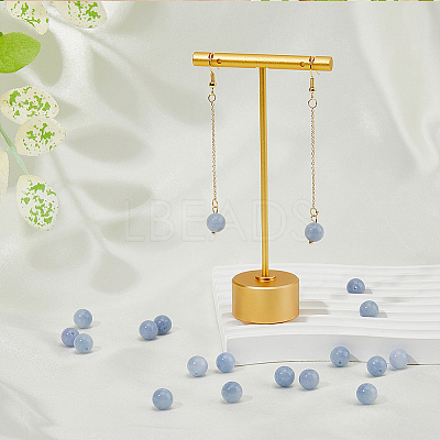 100Pcs Natural Dyed Yellow Jade Beads Strands G-HY0001-08-1