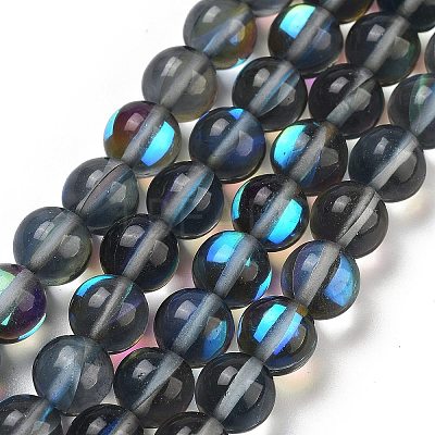 Transparent Glass Beads GLAA-B022-8mm-08-1