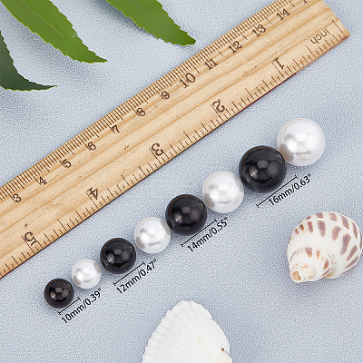 Imitation Pearl Acrylic Beads OACR-NB0001-13-1