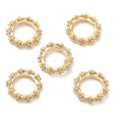 Rack Plating Brass Micro Pave Cubic Zirconia Beads KK-A186-01A-LG-1