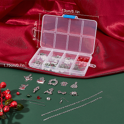 DIY Christmas Drop Earring Making Kits DIY-SC0019-35-1