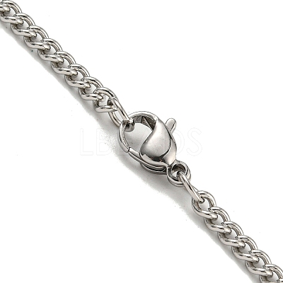 201 Stainless Steel Necklaces NJEW-Q336-01W-P-1