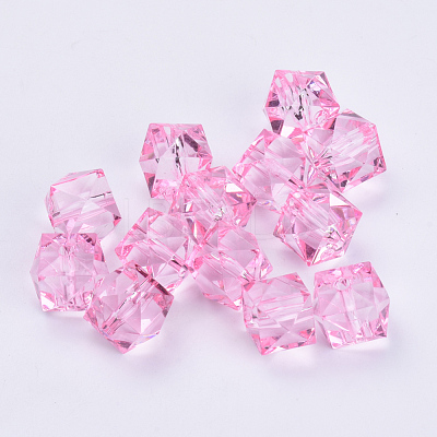 Transparent Acrylic Beads X-TACR-Q259-8mm-V03-1
