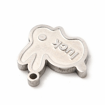 304 Stainless Steel Pendant Enamel Settings STAS-F291-01P-1