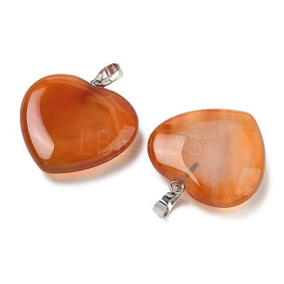 Natural Carnelian Pendants X-G-G956-B52-FF-1