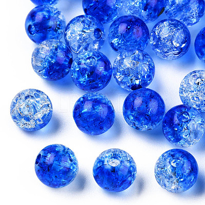 Transparent Crackle Acrylic Beads LS-CACR-N002-21B-1