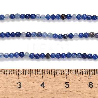 Natural Blue Aventurine Beads Strands G-Z116-A25-2mm-1