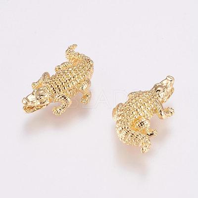 Brass Beads KK-P116-19G-1