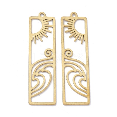 Brass Pendants KK-I010-12C-1