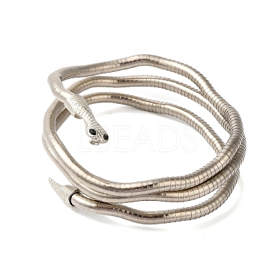 Adjustable Iron Snake Wrap Bangles BJEW-U004-03A-P-1
