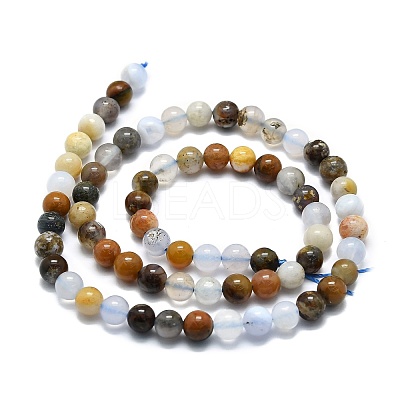 Natural Chalcedony Beads Strands G-E576-11A-1