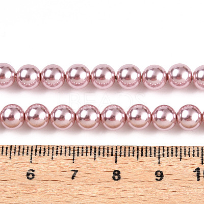Glass Pearl Beads Strands HY-G002-01C-14-1