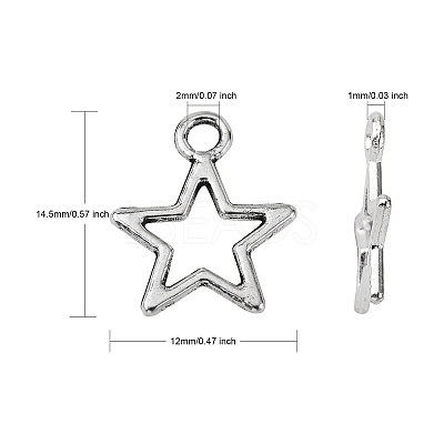 Tibetan Style Alloy Charms LS-K0PGH021-1