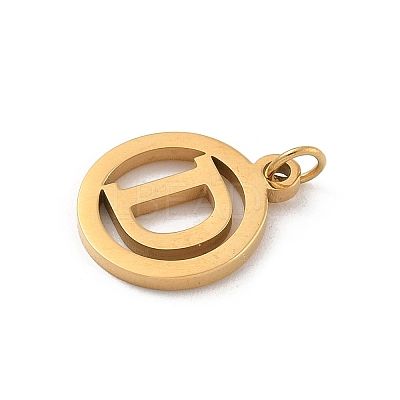 304 Stainless Steel Charms
with Jump Ring STAS-R001-02G-D-1