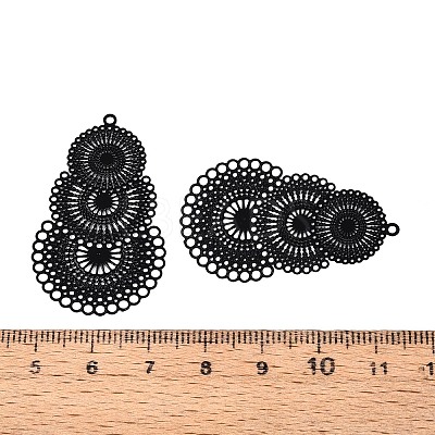 Spray Painted 430 Stainless Steel Pendants STAS-N121-01E-1