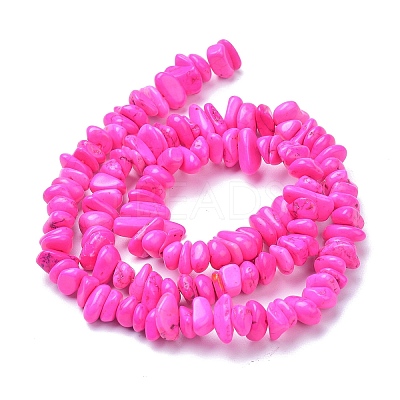 Natural Magnesite Beads Strands X-TURQ-P001-02A-09-1