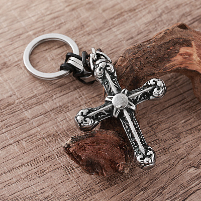 Biker Style 304 Stainless Steel Pendant Keychains LB7675-1