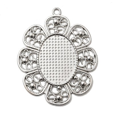 Alloy Pendant Cabochon Settings X-PALLOY-CJX88-P-LF-1