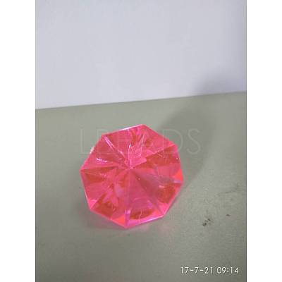 Acrylic Rhinestone Pointed Back Cabochons LS-GACR-WH0001-01G-1