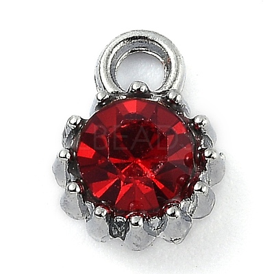 Alloy Glass Rhinestone Charms ALRI-B0001-01G-1