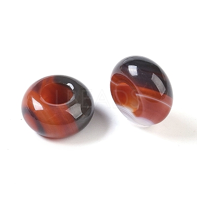 Natural Agate European Beads G-G740-14x8mm-36-1
