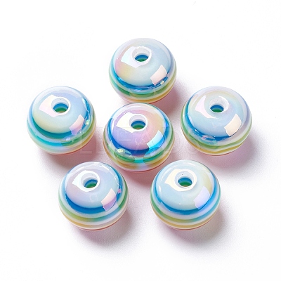 Stripe Resin Beads LS-RESI-B014-01B-10-1