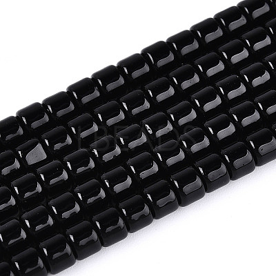 Opaque Solid Color Glass Beads Strands GLAA-N065-4x4mm-C10-1