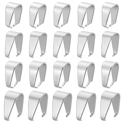 304 Stainless Steel Snap On Bails STAS-PH0019-88-1