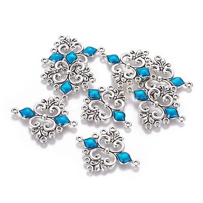 Alloy Enamel Chandelier Component Links X1-ENAM-EA9734Y-4-1