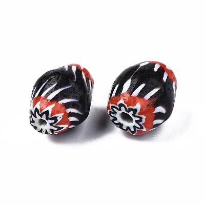 Handmade Millefiori Lampwork Beads LAMP-S197-015-1