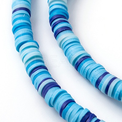 Handmade Polymer Clay Beads Strands CLAY-R089-6mm-T02B-31-1