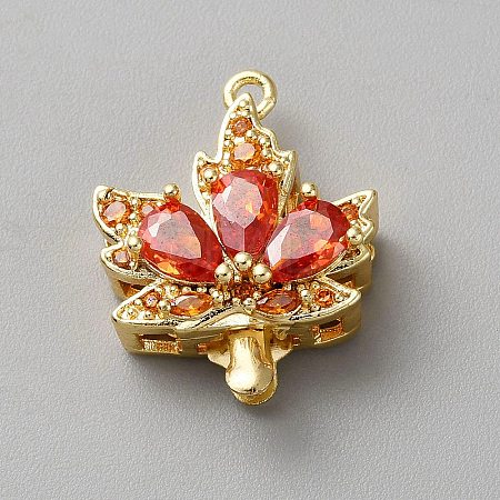 Golden Plated Brass Box Clasps KK-CJC0001-39G-03-1