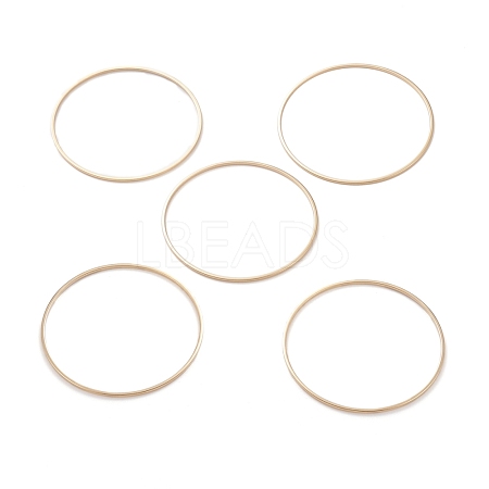 Brass Linking Rings KK-Y003-03M-G-1