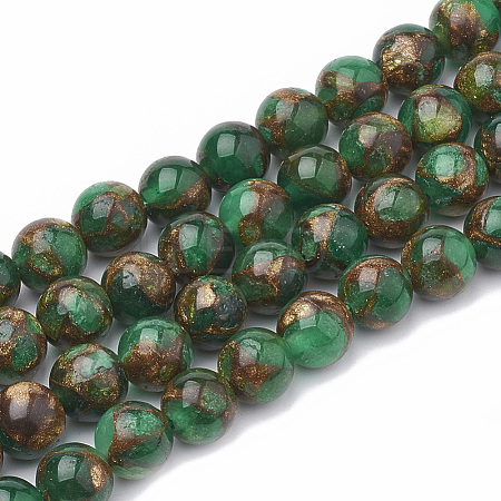 Natural Chalcedony Beads Strands G-S333-6mm-014F-1