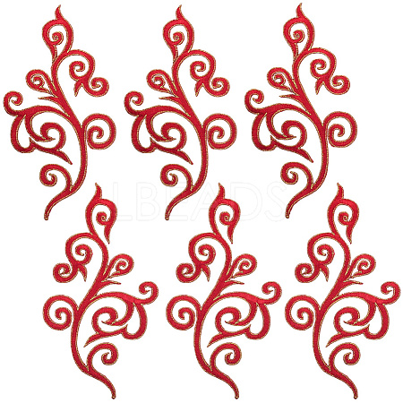 Ethnic Style Flower Pattern Computerized Embroidery Appliques LS-PATC-WH20017-21A-1
