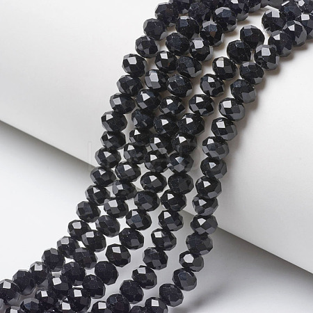 Opaque Solid Color Glass Beads Strands EGLA-A034-P2mm-D18-1