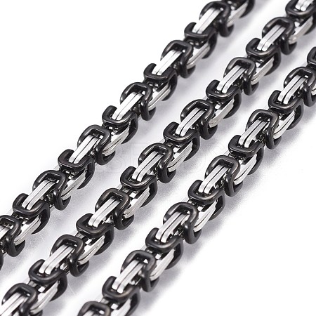 304 Stainless Steel Byzantine Chains CHS-K010-03B-BP-1