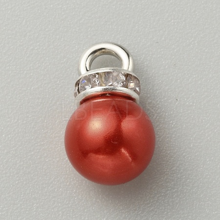 ABS Plastic Imitation Pearl Charms KY-TAC0011-03P-04-1