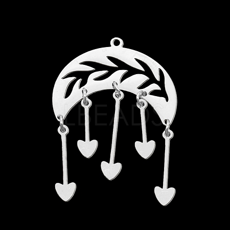 Non-Tarnish 201 Stainless Steel Pendants STAS-S105-LA368-1-1