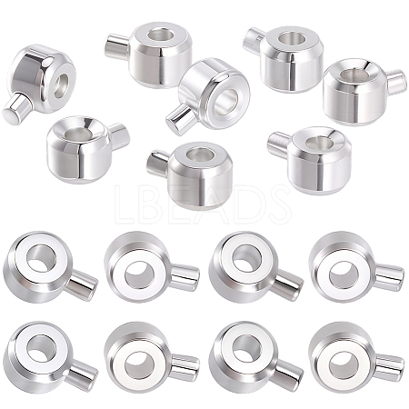 30Pcs Brass Crimp Beads KK-BBC0024-23S-1
