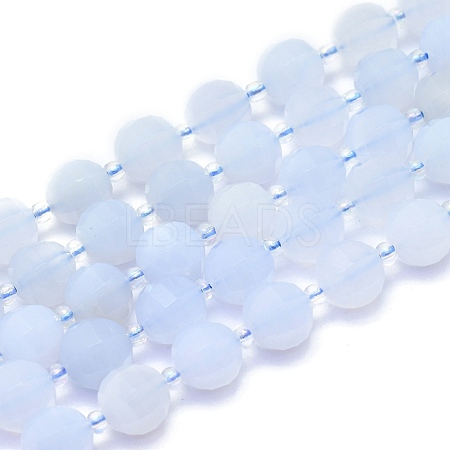 Natural Aquamarine Beads Strands G-K306-A14-10mm-1