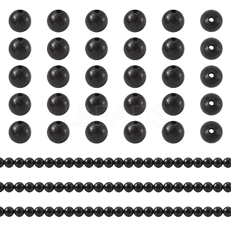 1 Strand Natural Shungite Beads Strands G-TA0003-34A-1